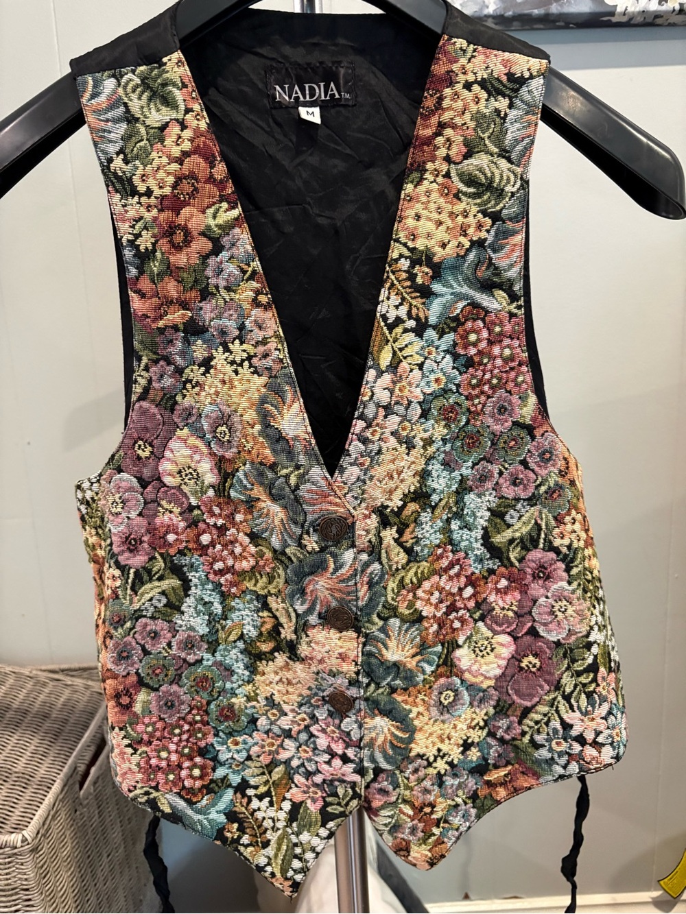 NAdia Floral Tapestry Vest - Multicolor